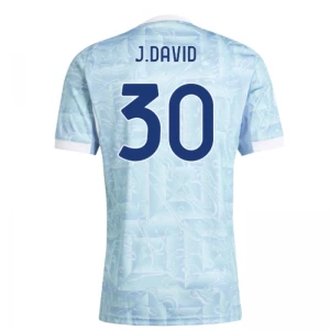 J. David #30 Fotbalové Dresy Juventus FC 2025-26 Venkovní Dres Mužské