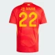 J. Navas #22 Fotbalové Dresy Španělsko Mistrovství Evropy 2024 Domácí Dres Mužské