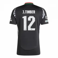 J. Timber #12 Fotbalové Dresy Arsenal FC 2024-25 UCL Venkovní Dres Mužské