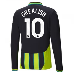Jack Grealish #10 Fotbalové Dresy Manchester City 2024-25 Venkovní Dres Mužské Dlouhý Rukáv