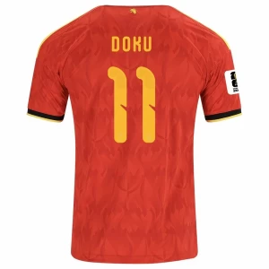 Jérémy Doku #11 Fotbalové Dresy Belgie Mistrovství Světa 2026 Domácí Dres Mužské