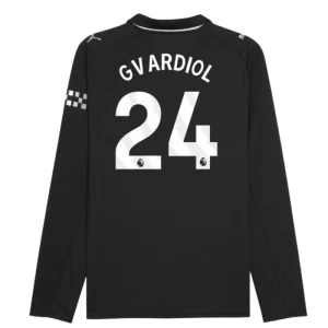 Josko Gvardiol #24 Fotbalové Dresy Manchester City 2025-26 Venkovní Dres Mužské Dlouhý Rukáv