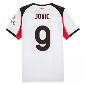 Jovic #9 Fotbalové Dresy AC Milan 2025-26 Venkovní Dres Mužské