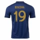Karim Benzema #19 Fotbalové Dresy Francie Mistrovství Světa 2022 Domácí Dres Mužské
