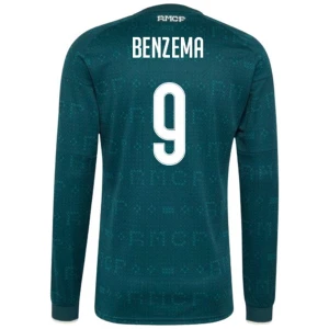Karim Benzema #9 Fotbalové Dresy Real Madrid 2026-27 Venkovní Dres Mužské Dlouhý Rukáv