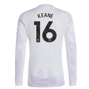 Keane #16 Fotbalové Dresy Manchester United 2025-26 Venkovní Dres Mužské Dlouhý Rukáv