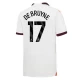Kevin De Bruyne #17 Fotbalové Dresy Manchester City 2023-24 Venkovní Dres Mužské