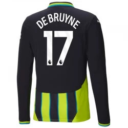 Kevin De Bruyne #17 Fotbalové Dresy Manchester City 2024-25 Venkovní Dres Mužské Dlouhý Rukáv