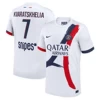 Khvicha Kvaratskhelia #7 Fotbalové Dresy Paris Saint-Germain PSG 2024-25 Venkovní Dres Mužské