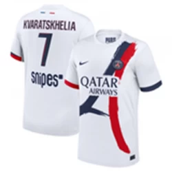 Khvicha Kvaratskhelia #7 Fotbalové Dresy Paris Saint-Germain PSG 2024-25 Venkovní Dres Mužské