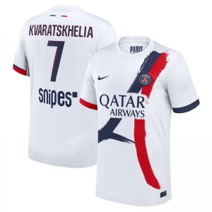 Khvicha Kvaratskhelia #7 Fotbalové Dresy Paris Saint-Germain PSG 2025-26 Venkovní Dres Mužské