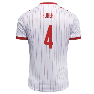 Kjaer #4 Fotbalové Dresy Dánsko 2026 Venkovní Dres Mužské