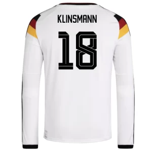 Klinsmann #18 Fotbalové Dresy Německo Mistrovství Světa 2026 Domácí Dres Mužské Dlouhý Rukáv
