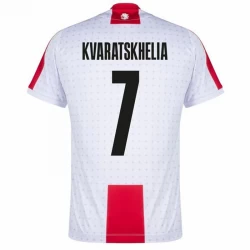 Kvaratskhelia #7 Fotbalové Dresy Georgia Mistrovství Evropy 2024 Domácí Dres Mužské
