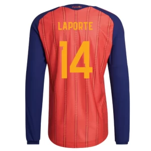 Laporte #14 Fotbalové Dresy Španělsko Mistrovství Světa 2026 Domácí Dres Mužské Dlouhý Rukáv