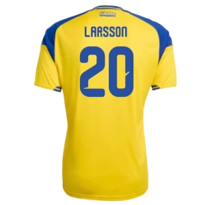 Larsson #20 Fotbalové Dresy Švédsko Mistrovství Světa 2026 Domácí Dres Mužské