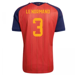 Le Normand #3 Fotbalové Dresy Španělsko Mistrovství Světa 2026 Domácí Dres Mužské