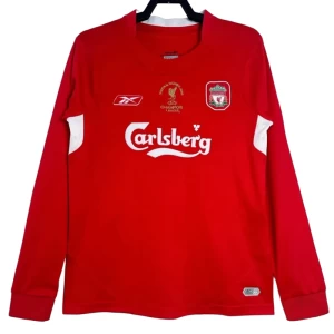 Liverpool FC Champions League Final Retro Dres 2004-06 Domácí Mužské Dlouhý Rukáv