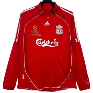 Liverpool FC Champions League Final Retro Dres 2006-08 Domácí Mužské Dlouhý Rukáv