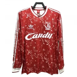 Liverpool FC Retro Dres 1989-91 Domácí Mužské Dlouhý Rukáv