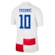 Luka Modrić #10 Fotbalové Dresy Chorvatsko Mistrovství Evropy 2024 Domácí Dres Mužské