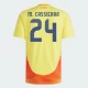 M. Cassierra #24 Fotbalové Dresy Kolumbie Copa America 2024 Domácí Dres Mužské