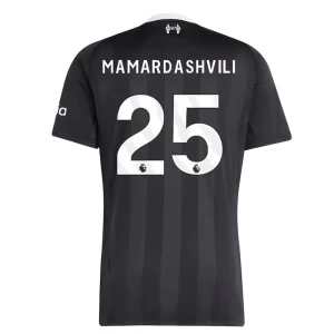 Mamardashvili #25 Fotbalové Dresy Liverpool FC 2025-26 Brankářský Venkovní Dres Mužské