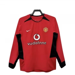 Manchester United Retro Dres 2002-04 Domácí Mužské Dlouhý Rukáv