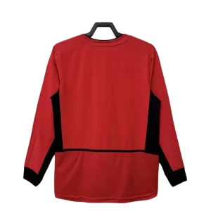 Manchester United Retro Dres 2002-04 Domácí Mužské Dlouhý Rukáv