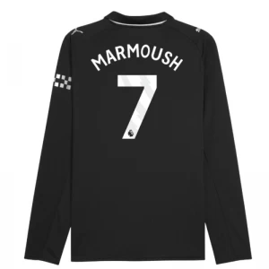 Marmoush #7 Fotbalové Dresy Manchester City 2025-26 Venkovní Dres Mužské Dlouhý Rukáv