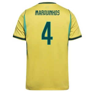 Marquinhos #4 Fotbalové Dresy Brazílie Mistrovství Světa 2026 Domácí Dres Mužské