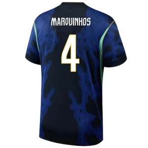 Marquinhos #4 Fotbalové Dresy Brazílie Mistrovství Světa 2026 Venkovní Dres Mužské