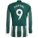 Martial #9 Fotbalové Dresy Manchester United 2023-24 Venkovní Dres Mužské Dlouhý Rukáv