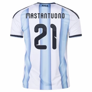 Mastantuono #21 Fotbalové Dresy Argentina Mistrovství Světa 2026 Domácí Dres Mužské