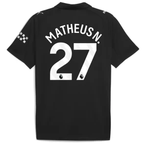 Matheus N. #27 Fotbalové Dresy Manchester City 2025-26 Venkovní Dres Mužské