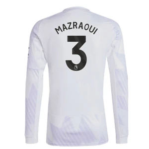 Mazraoui #3 Fotbalové Dresy Manchester United 2025-26 Venkovní Dres Mužské Dlouhý Rukáv