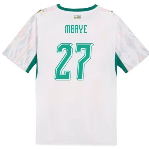 Mbaye #27 Fotbalové Dresy Senegal Mistrovství Světa 2026 Domácí Dres Mužské