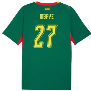 Mbaye #27 Fotbalové Dresy Senegal Mistrovství Světa 2026 Venkovní Dres Mužské