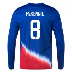 Mckennie #8 Fotbalové Dresy Spojené Státy Americké Copa America 2024 Venkovní Dres Mužské Dlouhý Rukáv