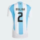Molina #2 Fotbalové Dresy Argentina Copa America 2024 Domácí Dres Mužské