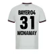 Monamay #31 Fotbalové Dresy Bayer 04 Leverkusen 2023-24 Venkovní Dres Mužské