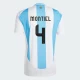 Montiel #4 Fotbalové Dresy Argentina Copa America 2024 Domácí Dres Mužské