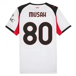 Musah #80 Fotbalové Dresy AC Milan 2025-26 Venkovní Dres Mužské
