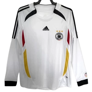Německo Retro Dres 2006 Domácí Mužské Dlouhý Rukáv