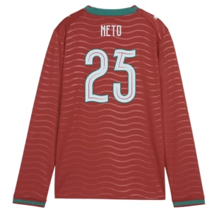 Neto #25 Fotbalové Dresy Portugalsko Mistrovství Světa 2026 Domácí Dres Mužské Dlouhý Rukáv