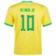 Neymar Jr #10 Fotbalové Dresy Brazílie Mistrovství Světa 2022 Domácí Dres Mužské