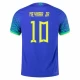 Neymar Jr #10 Fotbalové Dresy Brazílie Mistrovství Světa 2022 Venkovní Dres Mužské