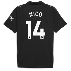 Nico #14 Fotbalové Dresy Manchester City 2025-26 Venkovní Dres Mužské