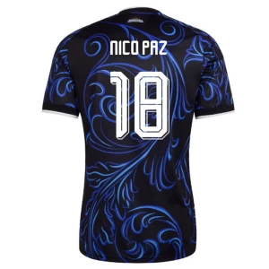 Nico Paz #18 Fotbalové Dresy Argentina Mistrovství Světa 2026 Venkovní Dres Mužské