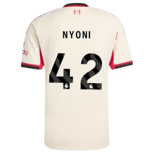 Nyoni #42 Fotbalové Dresy Liverpool FC 2025-26 Venkovní Dres Mužské